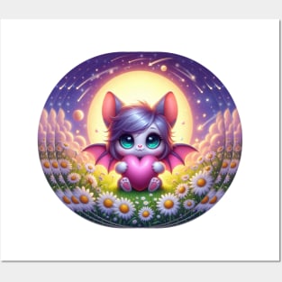 Cute Chibi Bat Girl Posters and Art